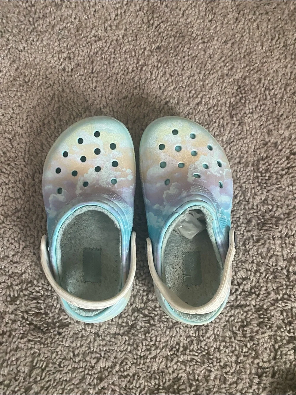 Kids Tie-Dye Foam Clog with Soft Lining - Pastel Blue